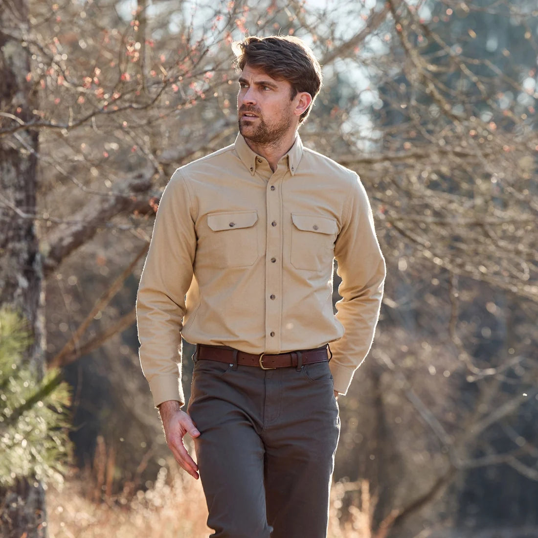 Hartwell Moleskin Shirt - Tan