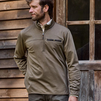 All Season Quarter Zip - Bronze Green