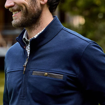 All Season Quarter Zip - Navy