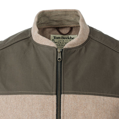 DU Northwoods Vest - Camel & Wetlands Green