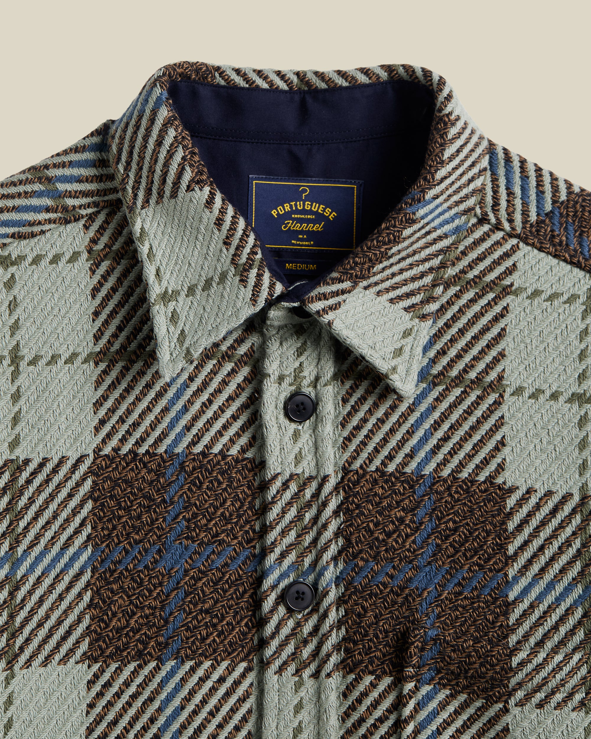 Upper Plaid Shacket - Aqua & Brown