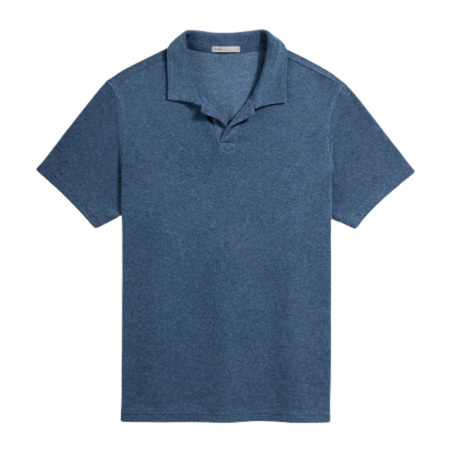 Colby Towel Polo - Vintage Indigo Heather