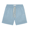 Stan Stripe Seersucker Swim Shorts - Washed Denim Blue & Ivory