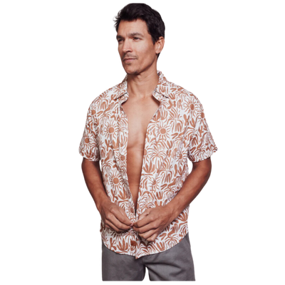 Bondi Heatwave Short Sleeve Button Down - Lotus