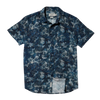 Bedford Textured Print Shirt - Blue Camo