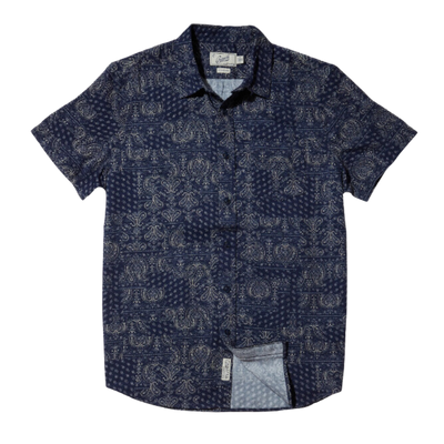 Bedford Textured Print Shirt - Bandana