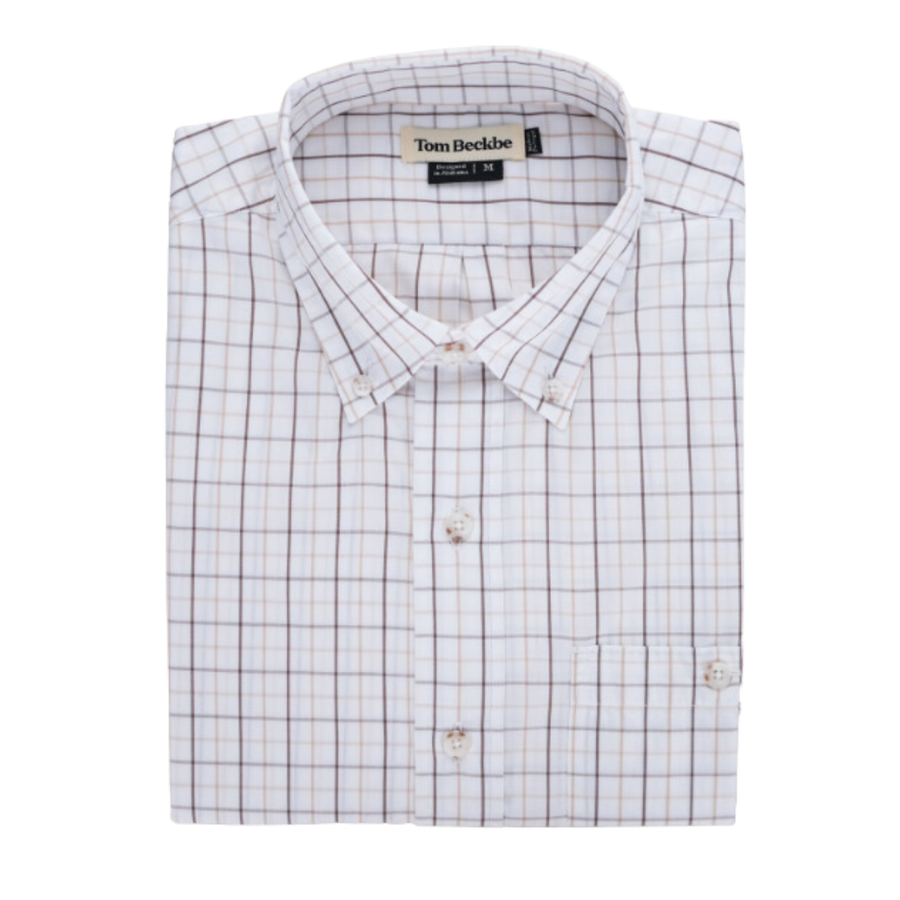 Monroe Poplin Shirt - Branco Beige