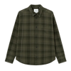 Kash Check Shirt - Olive Night & Forest Green