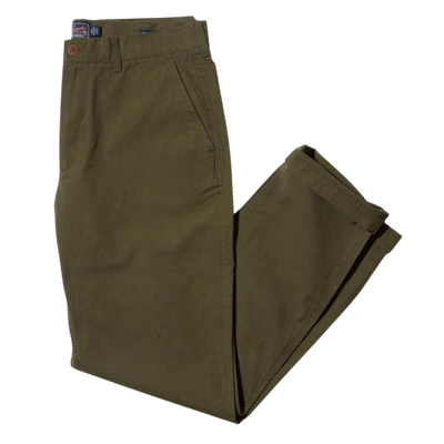 Mercer Cotton Officer Pants - Dark Olive