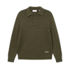 Errol Knit Cotton Rugby - Olive Night