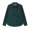 Lennon Boucle Overshirt - Pine Green