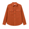 Lennon Bouclé Overshirt - Terracotta