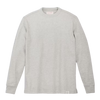 Waffle Knit Thermal Crewneck - Light Heather Gray