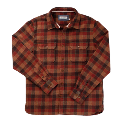 Winter Flannel Utility Shirt - Clay Tile