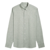 Fulton Heather Oxford Shirt - Moss Green