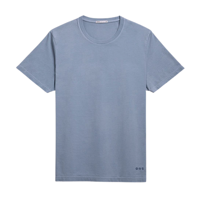 Village Crew Neck Tee - Slate Blue