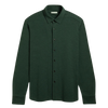 Darcy Slub Waffle Shirt - Dark Green