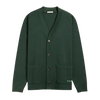 Byron Pique Knit Cardigan - Dark Green