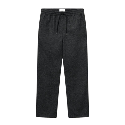 Houston Wool Drawstring Pants - Charcoal