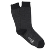 Wool Herringbone Sock - Black & Charcoal