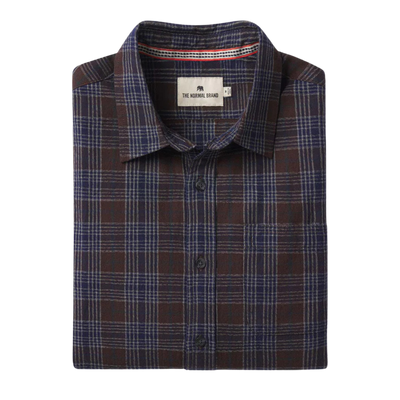 Nikko Button Down Shirt - Brown Plaid