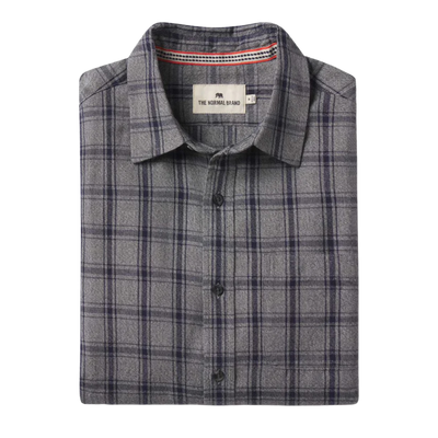 Nikko Button Down Shirt - Ink Plaid