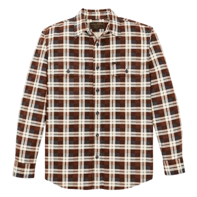 Field Flannel Shirt - Brown Gray Plaid