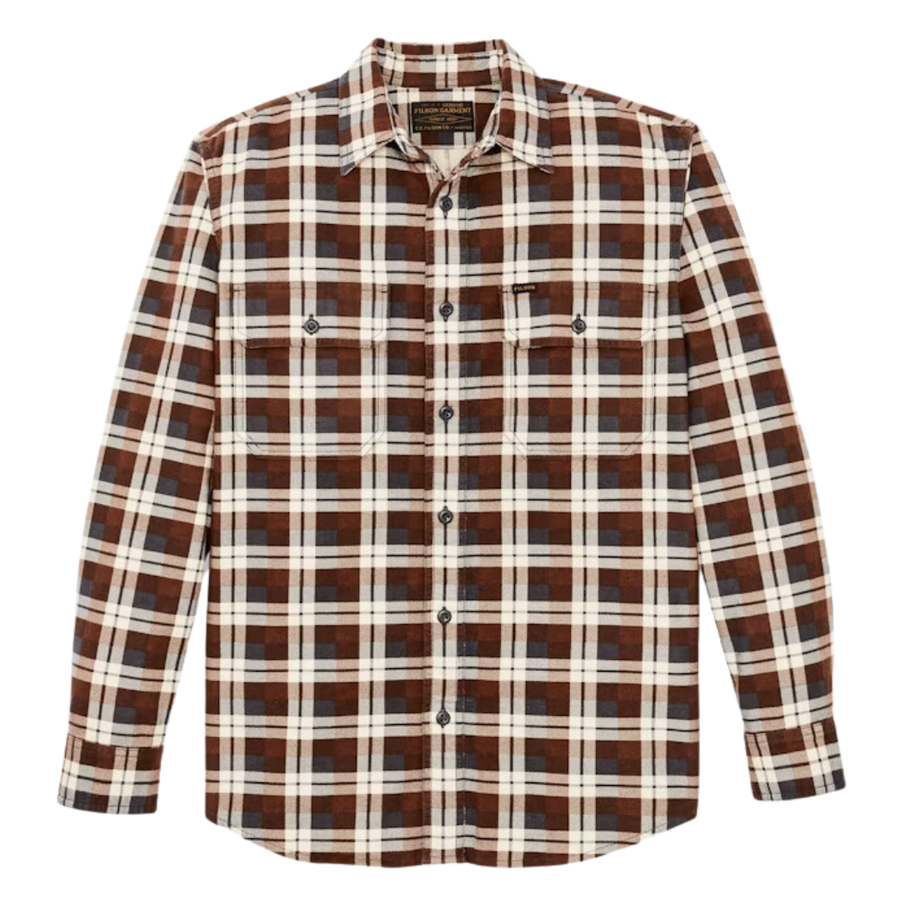 Field Flannel Shirt - Brown Gray Plaid
