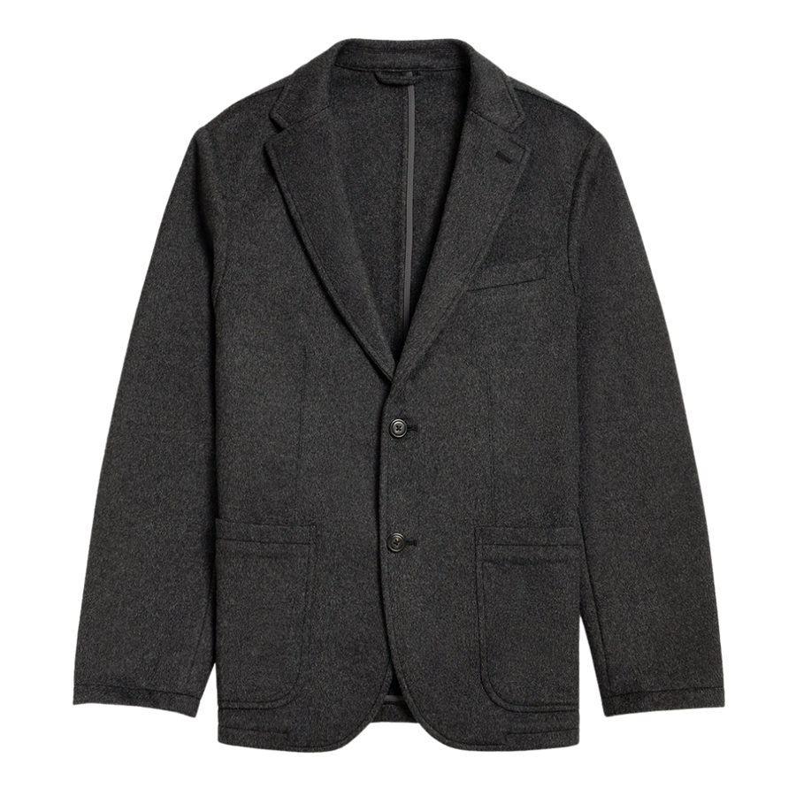 Perry Wool Cashmere Blazer - Forged Iron