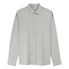 Arik Flannel Dobby Shirt - Light Grey