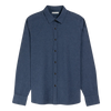 Arik Flannel Dobby Shirt - Dark Blue