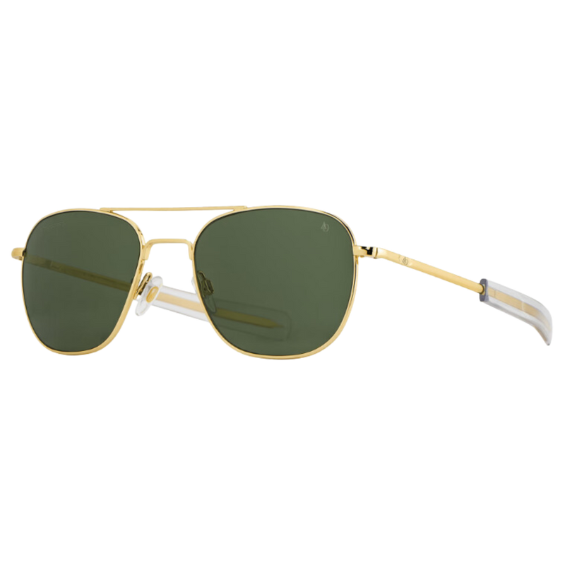 Original Pilot - Size 55 - Gold w/ Green Lens - SAMSON A Men's Original Pilot - Size 55 - Gold w/ Green Lens - SAMSON A Men's
