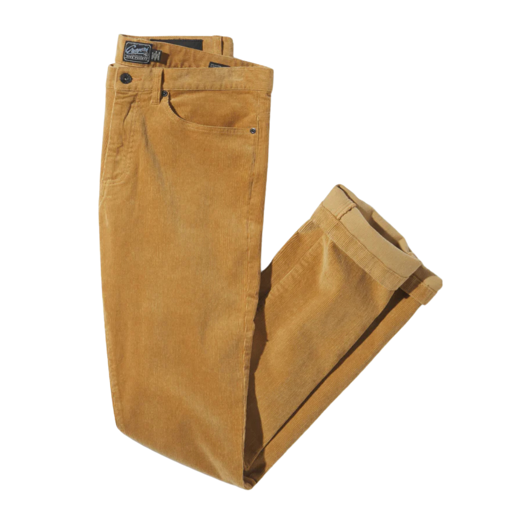 Burlington 5 Pocket Stretch Corduroy - Saddle