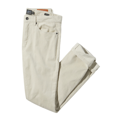 Burlington 5 Pocket Stretch Corduroy - Stone