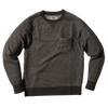 Nolan Marled Fleece Crew Neck - Black Ink