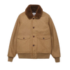 Winston Jacket w/ Mouton Collar - Dark Tan & Mahogany