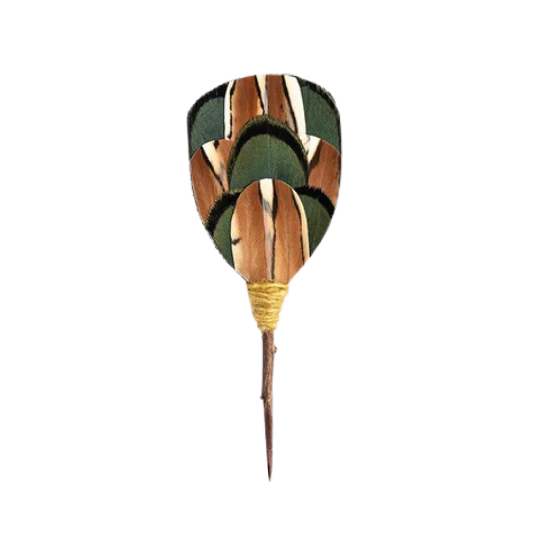 Evanston Lapel Pin - Pheasant & Quail Feathers