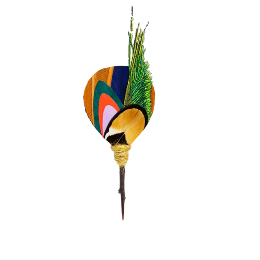 Kingman Feather Lapel Pin