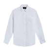 Long Sleeve Linen Button Down - White