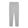 Como Tapered Drawstring Pants - Light Gray Melange