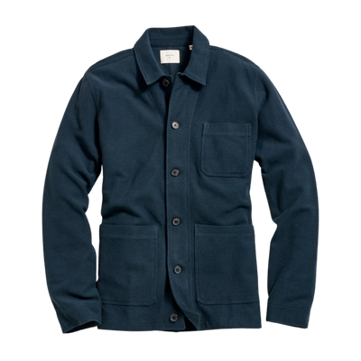 Pique Chore Jacket - Carbon Blue