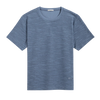 Baseile Slub Jacquard Tee - Stormy Blue