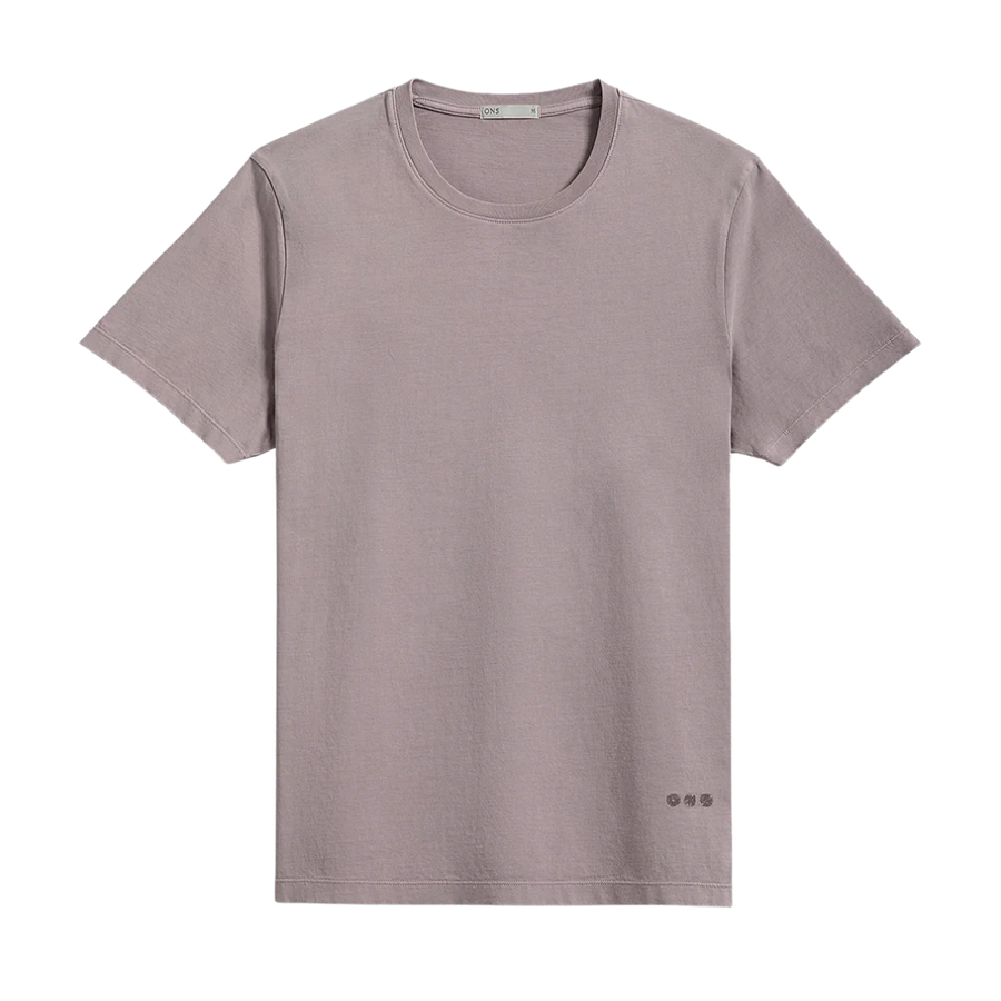 Village Crew Neck Tee - Dusty Purple