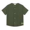 Barry Short Sleeve Baseball Jersey Shirt - Forest Green