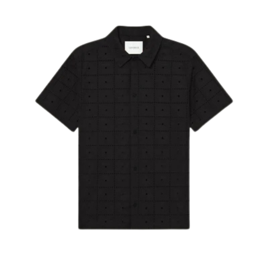 Hector Anglaise Short Sleeve Shirt - Black