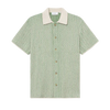 Easton Knitted Short Sleeve Shirt - Vintage Green