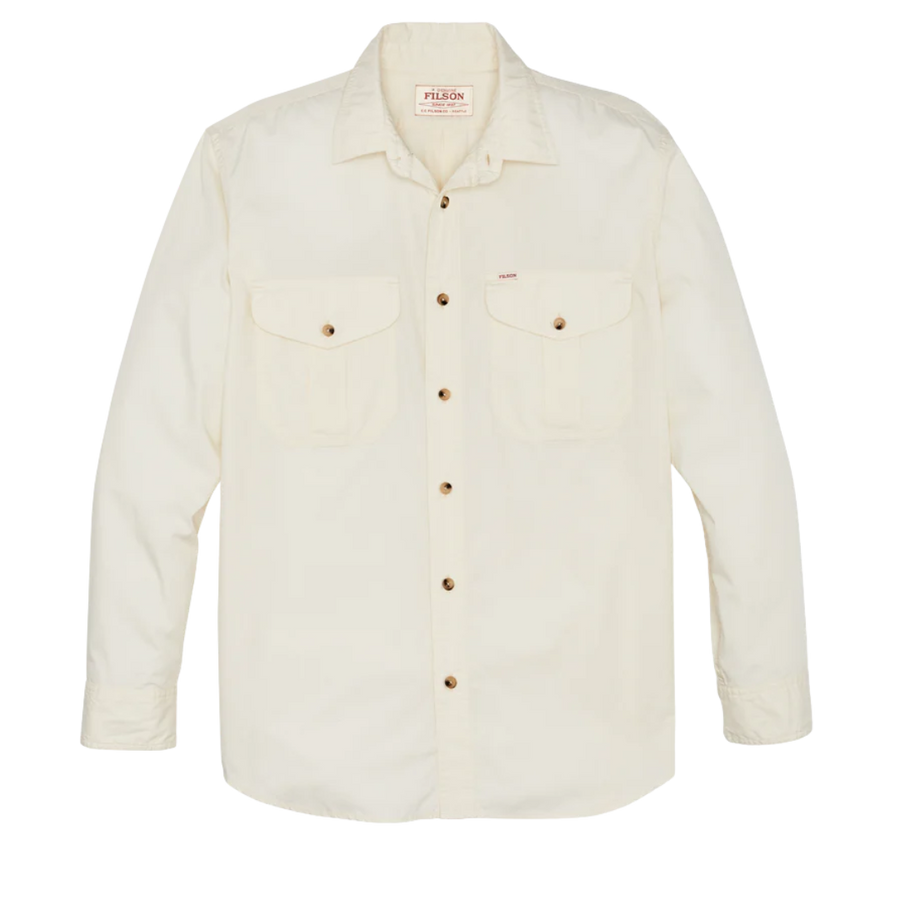 Washed Feather Cloth Shirt - Ivory
