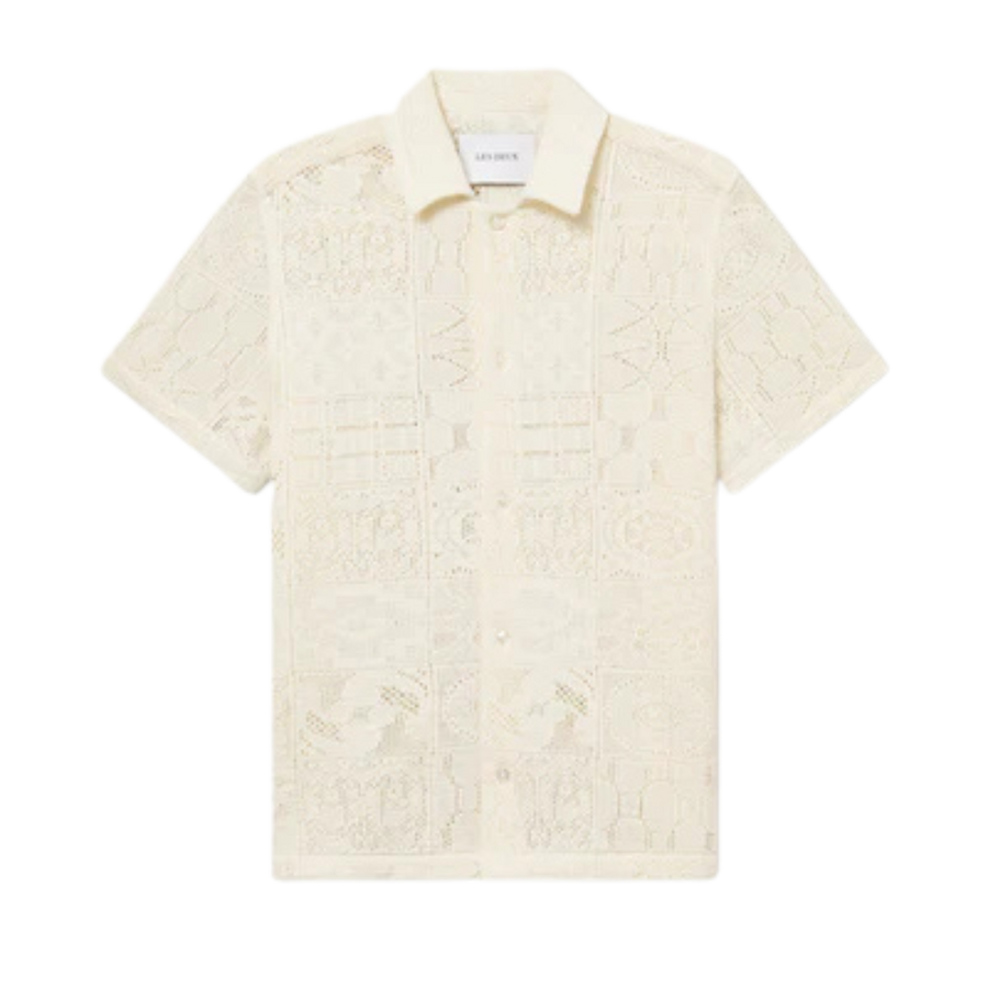 Hector Lace Short Sleeve Shirt - Ivory