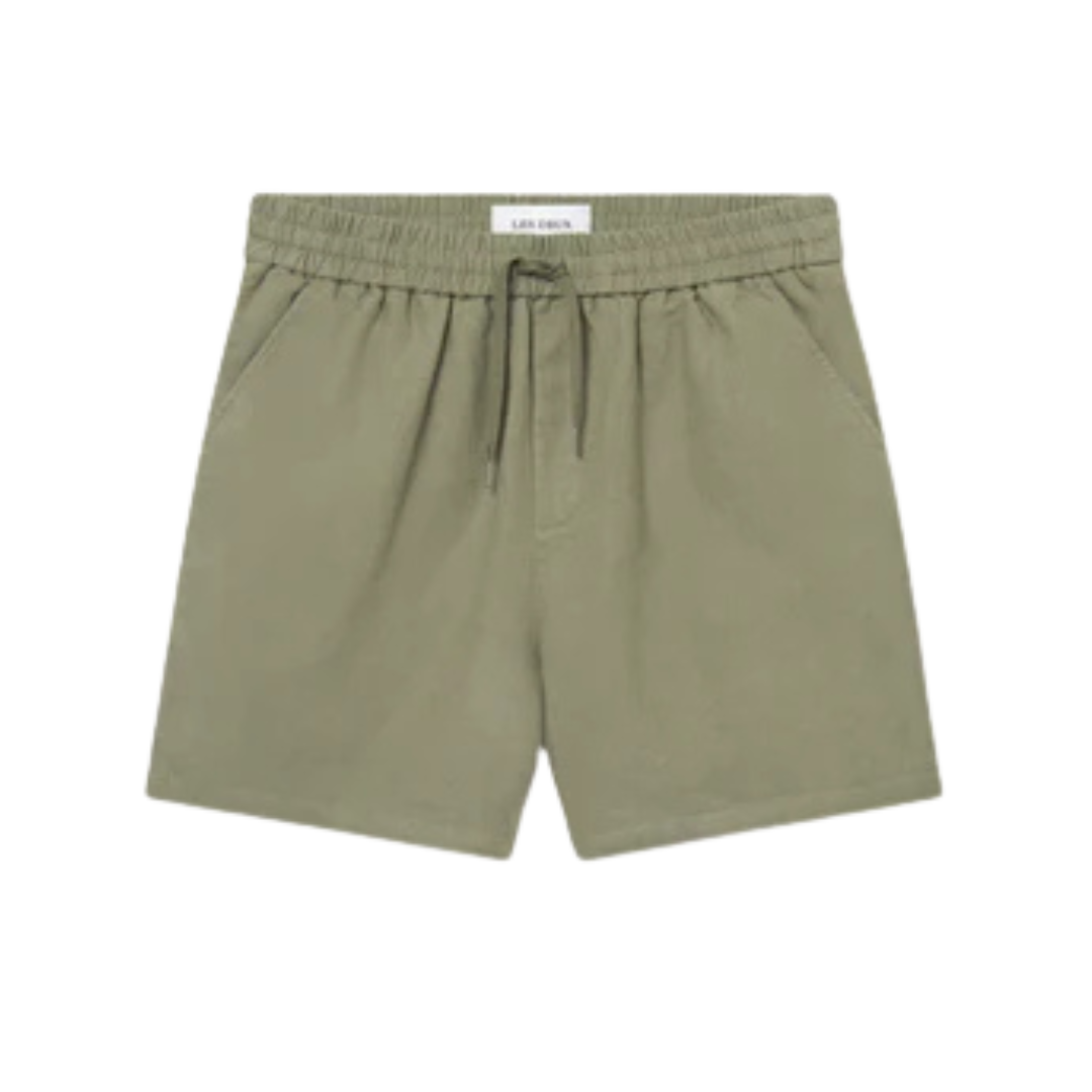 Otto Linen Shorts - Lichen Green