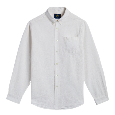 Atlantico Seersucker Shirt - White